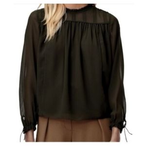 Wilfred Lourdes Chiffon Prairie Blouse